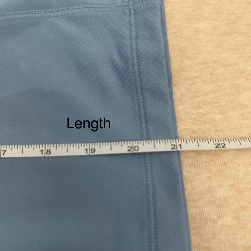 Athleta Women's Light Blue Polyester Mock Neck Long Sleeve Top Size L - Picture 9 of 10